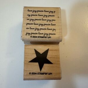 Stampin’ Up - Love,joy, peace & star stamp-